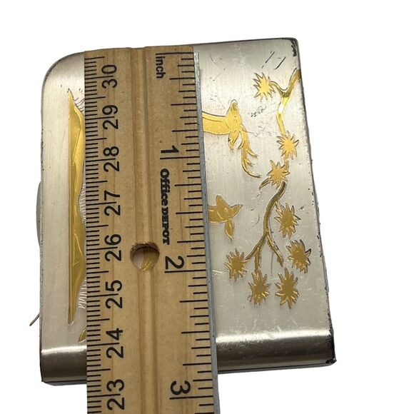 Elgin Compact Deer American Made Silver Tone Gold Tone MCM Retro Chic 50s 60s - Picture 8 of 16